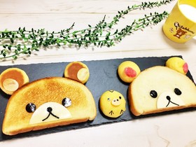 リラックマのデコ食パン