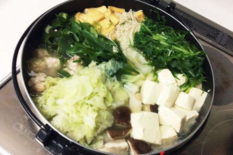 簡単 野菜たっぷり 我が家の水炊き レシピ 作り方 By みぽりんクックママ クックパッド