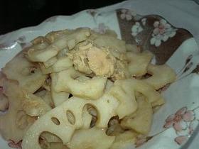 ツナとれんこんの炒め煮