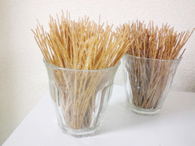 簡単カリカリパスタ粉雪仕立て★
