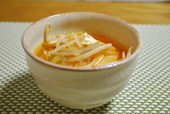 豆腐のキムチスープの画像
