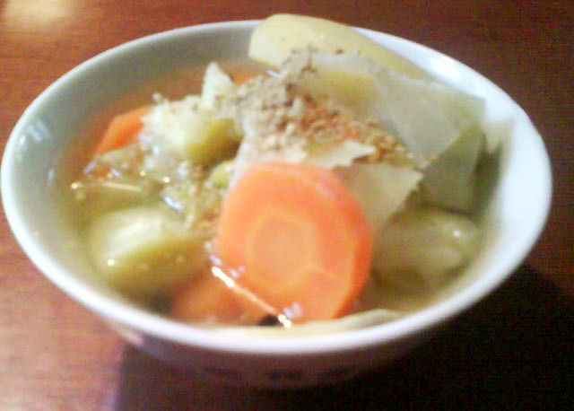 たっぷり生姜☆鶏と野菜の中華風スープの画像