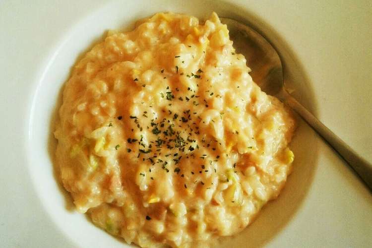冷ご飯で ツナと白菜のミルクリゾット レシピ 作り方 By 桃川モネ クックパッド 簡単おいしいみんなのレシピが352万品