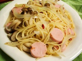 おさかなのソーセージでパスタ☆