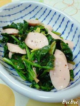 お魚ソーセージ◆ポパイレモンバター炒め