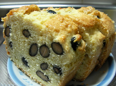 ノンオイル・ノンシュガー黒豆おからケーキの写真