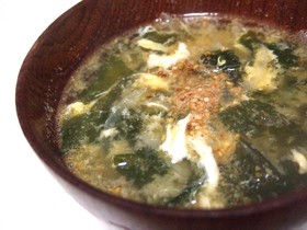 クセになる♡ピリ辛わかめスープ♡