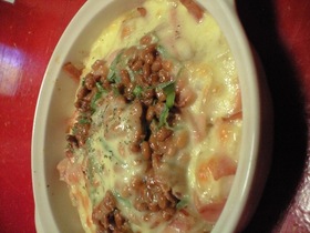 ★納豆もちチーズ焼き★