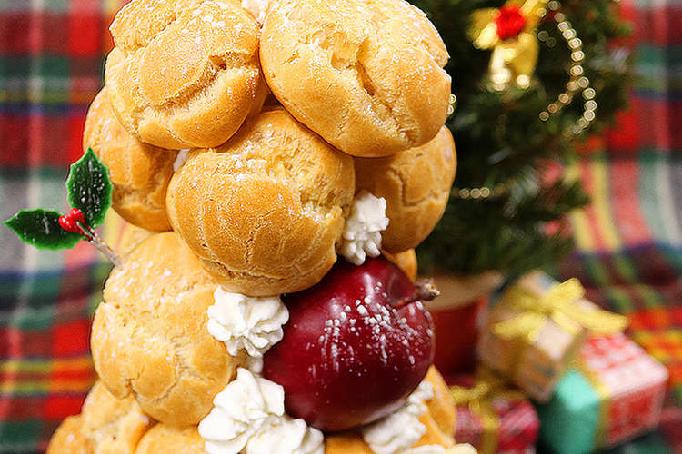 クリスマスに りんごのクロカンブッシュ レシピ 作り方 By りんご大学 クックパッド
