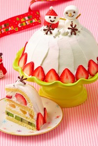 クリスマス☆スノードーム・ケーキ