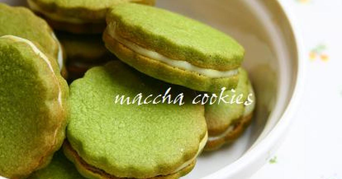 抹茶クッキー ホワイトチョコサンド レシピ 作り方 By まりも１０１６ クックパッド 簡単おいしいみんなのレシピが352万品