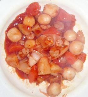 和風野菜ミックス&小エビのケチャチリ蒸し