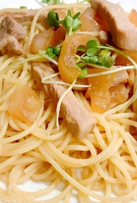 豚肉生姜焼きのパルメジャーノ スパゲティ