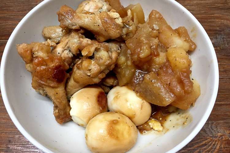 骨付き鶏肉と大根 じゃがいもの煮込み レシピ 作り方 By シェフこにー クックパッド 簡単おいしいみんなのレシピが352万品