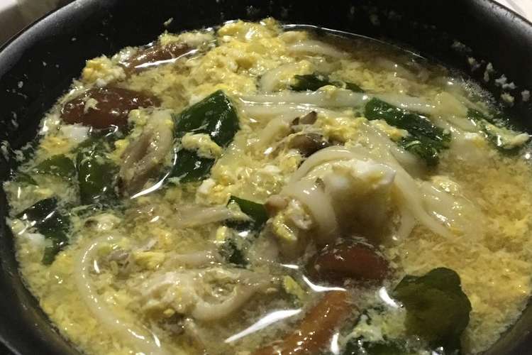 風邪でも作れる おいしいぞうすい風うどん レシピ 作り方 By ふたばのレシピ クックパッド 簡単おいしいみんなのレシピが352万品