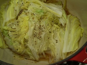 白菜と豚肉のレモン煮エスニック風