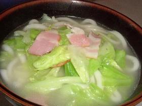 洋風キャベーコンうどん♡