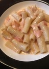 スモークサーモンのクリームパスタ