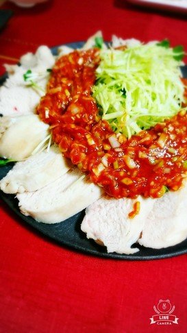 レンジで簡単!鶏むね肉の香味ケチャップ