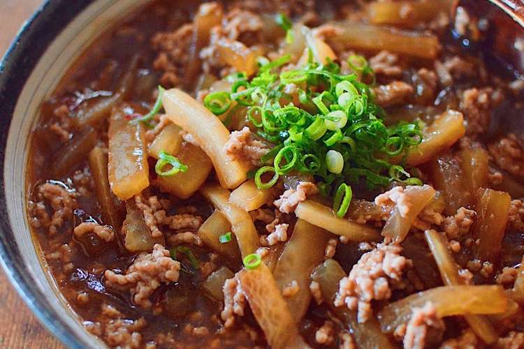 メインに 簡単うまっ麻婆大根 レンジ活用 レシピ 作り方 By 白いエプロンのクマ クックパッド 簡単おいしいみんなのレシピが352万品