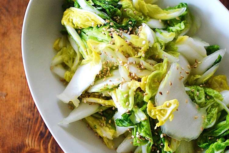 5分 余った白菜でかんたん浅漬け風 レシピ 作り方 By 白いエプロンのクマ クックパッド 簡単おいしいみんなのレシピが377万品