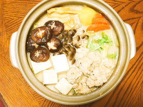きのこ豆乳鍋