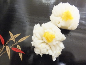 お正月お勧め 簡単!菊花かぶ甘酢漬け