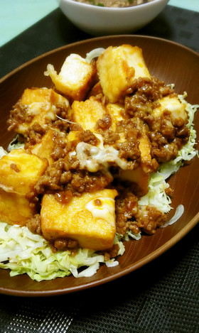 厚揚げのオイケチャチーズ炒め