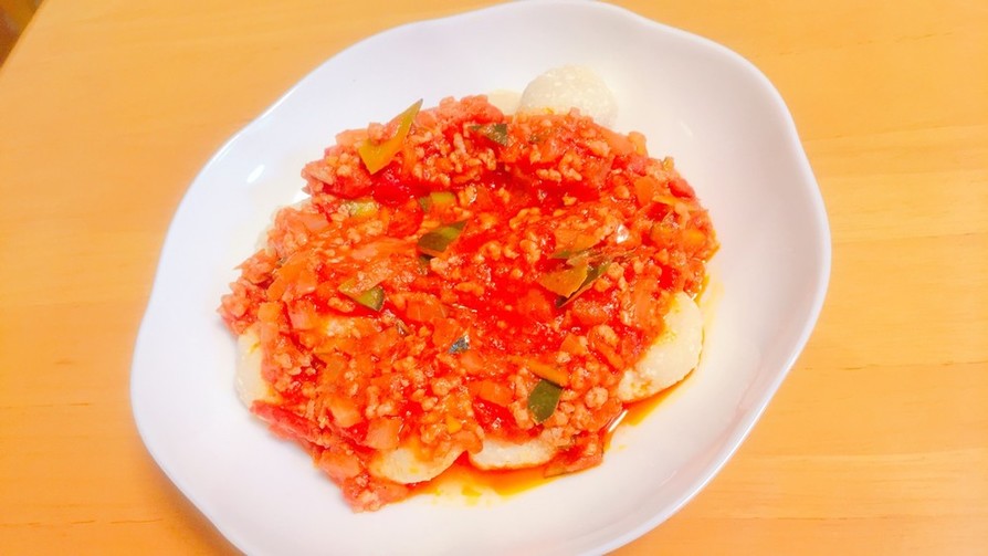 豆腐のニョッキ〜トマトソースがけ〜の画像