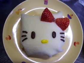 ホットケーキミックスで白キャラクレープ♪
