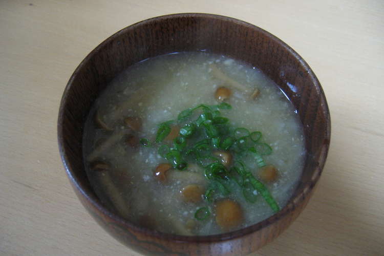 寒い日に なめこおろし汁 レシピ 作り方 By みうぴょん クックパッド 簡単おいしいみんなのレシピが359万品