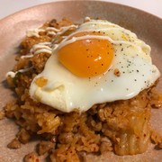 本当は秘密にしたい絶品キムチ炒飯♡の写真