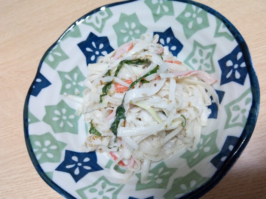 ☆時短レシピ！大根のサッパリごまサラダ☆の画像