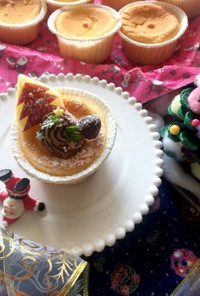 クリスマス♡米粉deカップシフォンケーキ