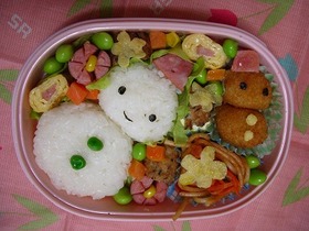 ☆本当に簡単♪かわいいゆきだるま弁当☆