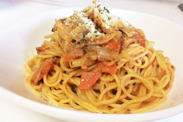 ハッシュドビーフ救済 トマトチーズパスタ レシピ 作り方 By みぽりんクックママ クックパッド 簡単おいしいみんなのレシピが349万品