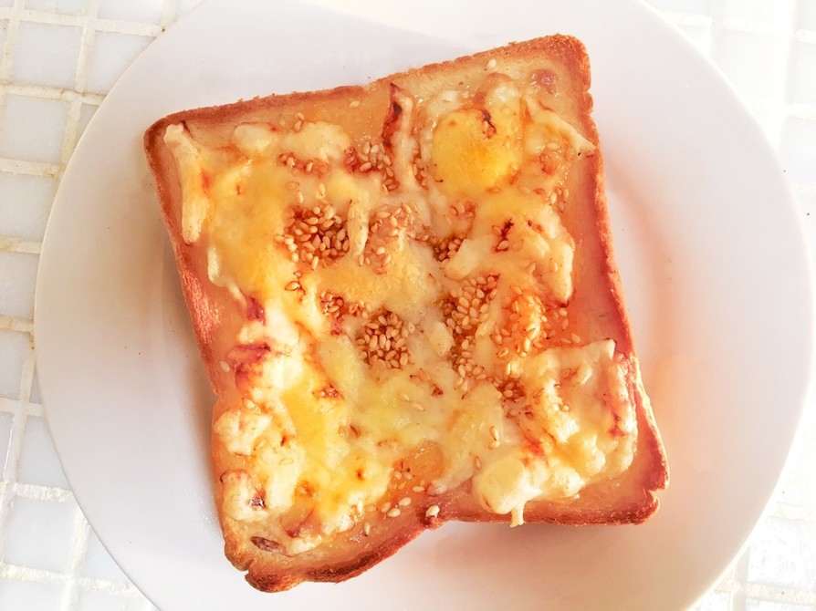 ハニーマヨチーズトースト♡の画像