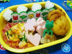 おさかなソーセージでお弁当