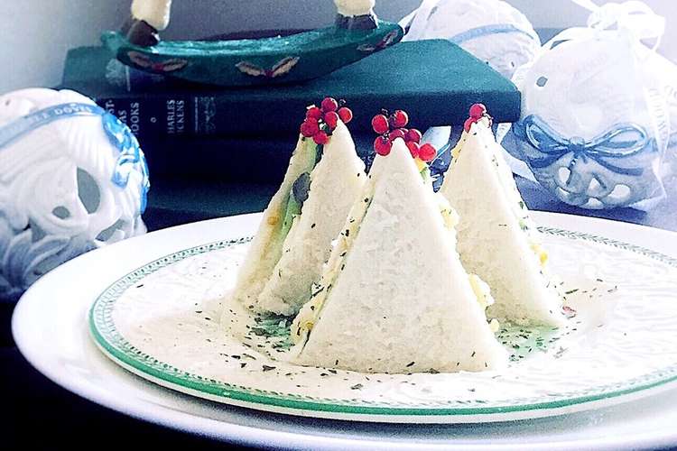 クリスマスツリーのサンドイッチ レシピ 作り方 By Sophia Kam クックパッド