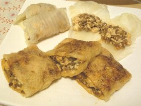 肉豆腐の油揚げ詰め