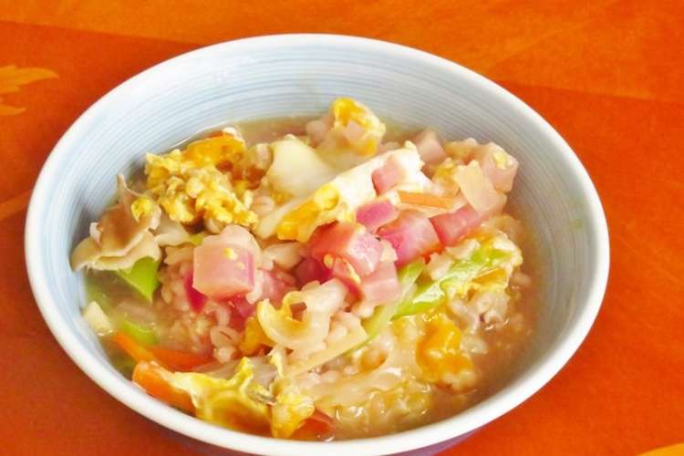 ラーメンの残りスープで美味しい雑炊 レシピ 作り方 By Fuwateku クックパッド 簡単おいしいみんなのレシピが377万品
