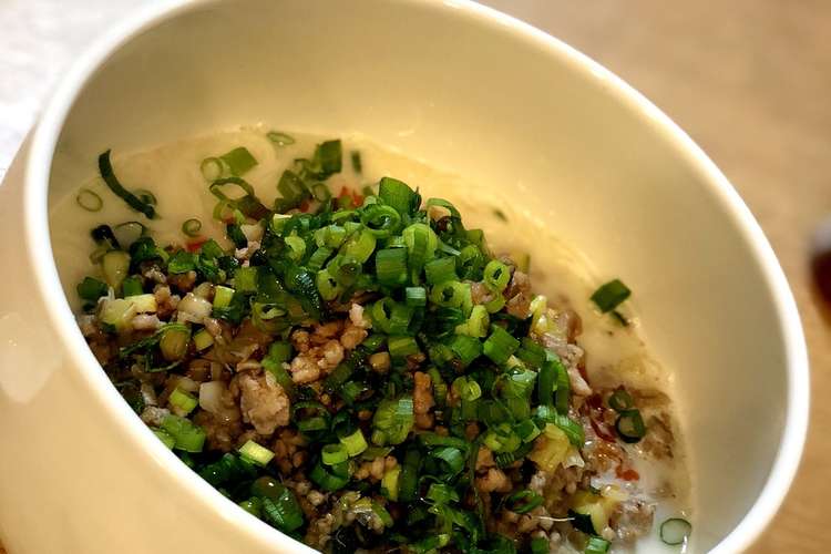 素麺で豆乳担々麺 レシピ 作り方 By Yuton Mama クックパッド
