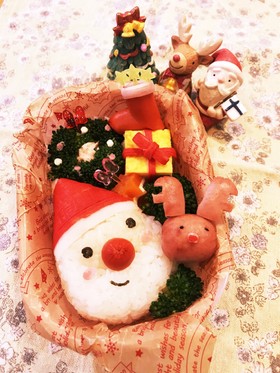 キャラ弁♡クリスマスのサンタさん