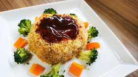 生ハンバーグリメイク☆ヘルシーメンチカツ
