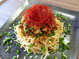 【糖質制限】うま辛!汁無し担担麺 大豆麺