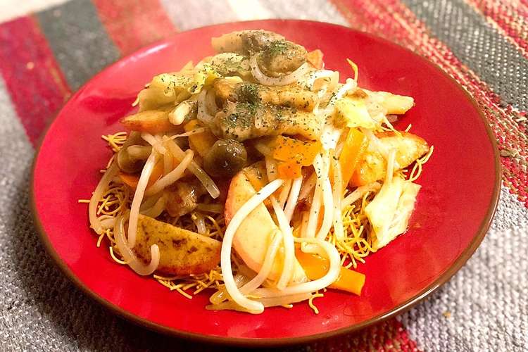 簡単 節約 ズボラ 男飯の野菜皿うどん レシピ 作り方 By シングル男飯 クックパッド 簡単おいしいみんなのレシピが350万品