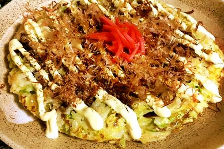 冷ご飯でキャベツたっぷりお好み焼き レシピ 作り方 By あっつぁん クックパッド 簡単おいしいみんなのレシピが352万品