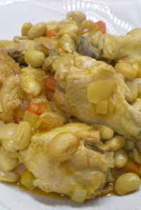 鶏とお豆の洋風煮