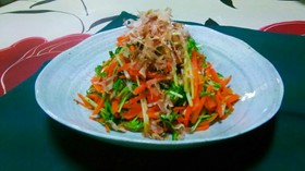 人参と水菜の☆おかか炒め☆