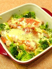 レンジで簡単!銀鮭のチーズ焼きの写真